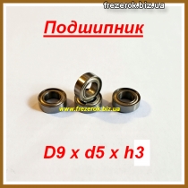 Подшипник MR95zz (D9xd5xh3)