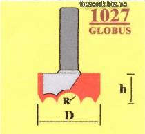 Фреза Globus торцевая профильная  1027 G