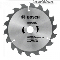 Диск пильный 160x20/16-18T Bosch Eco WO (2608644372)