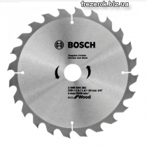 Диск пильный 230x30-24T Bosch Eco WO  (2608644381)