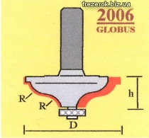 Фрезы по дереву кромочные калевочные 2006 G