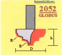 Фрезы профильные "псевдофиленка" 2052 G