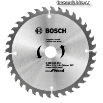 Диск пильный 160x20/16-36T Bosch Eco WO (2608644374)