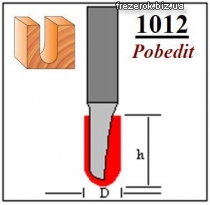 Фреза галтельная U-образная 1012 Pobedit