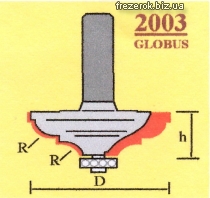 Фрезы по дереву кромочные калевочные 2003 G