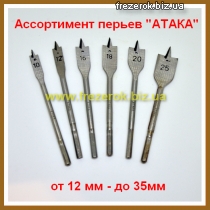 Ассортимент перьев "Атака" D12-35