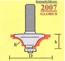 Фрезы по дереву кромочные калевочные 2007 G