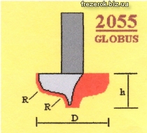 Фрезы профильные "псевдофиленка" 2055 G