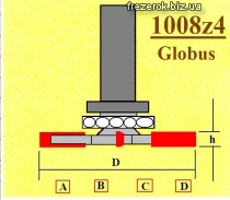 Фреза кромочная 1008 z4 G