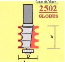 Фрезы Globus для сращивания и сплачивания 2502 G