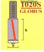 Фреза  кромочная прямая с нижним подшипником 1020 S G