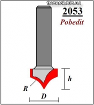 Фрезы профильные "псевдофиленка" 2053 Pobedit