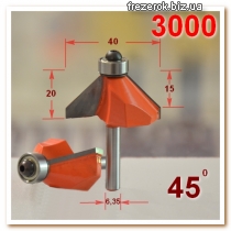 Фрезы для снятия фаски 3000 D40